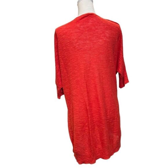 Eileen Fisher Organic Linen Blend Lightweight Sweater V-Neck Tunic Length Size M - Picture 3 of 7